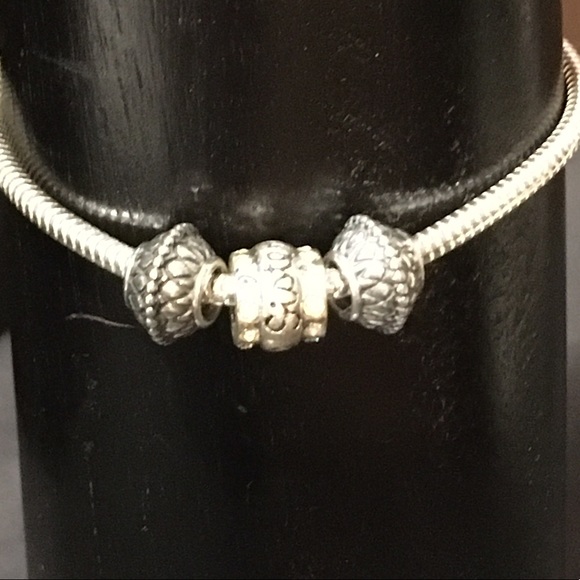 Sterling silver charm set. Originality beads. - Picture 2 of 9